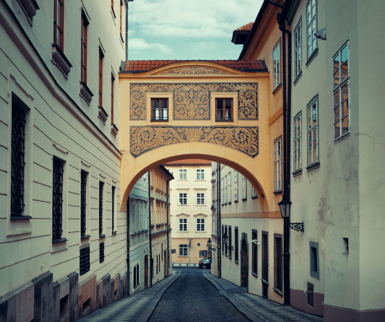 Alleyway in Prague, Czech Republic