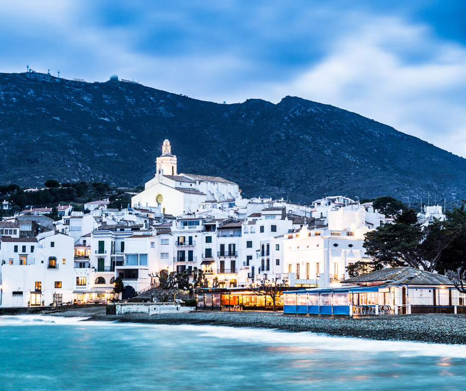 Night in Cadaqués, the most picturesque village of Costa Brava