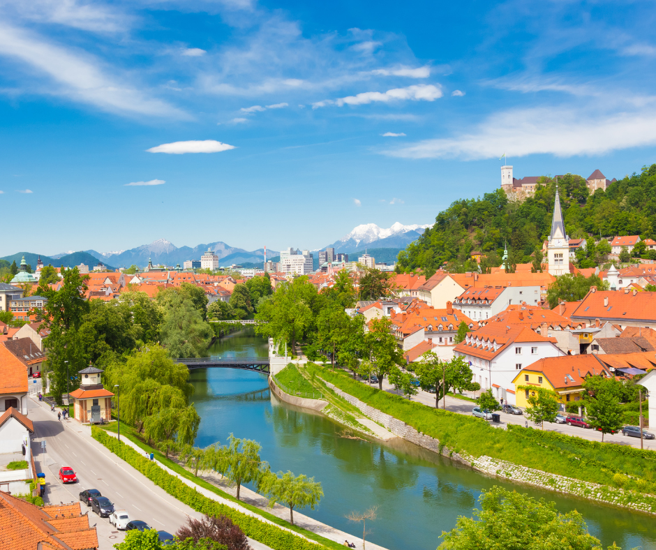 Panorama of Ljubljana Slovenia, Europe